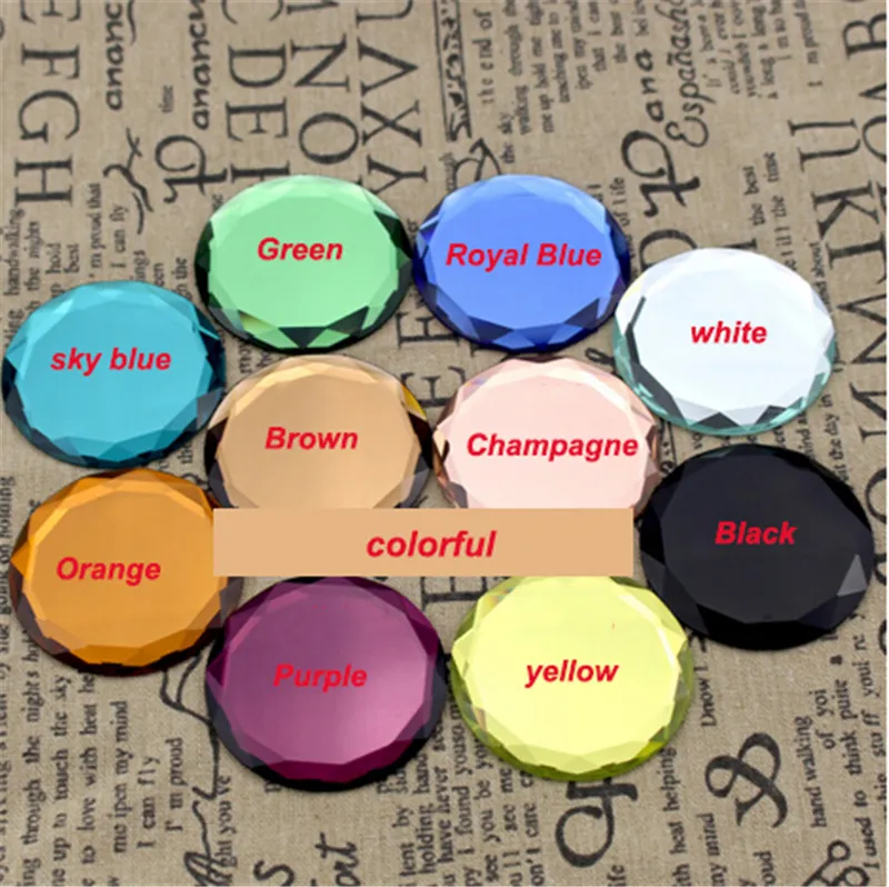 Crystal compact mirror Free Logo Print Engraved Cosmetic Magnifying Make Up Wedding Gift for Guests D