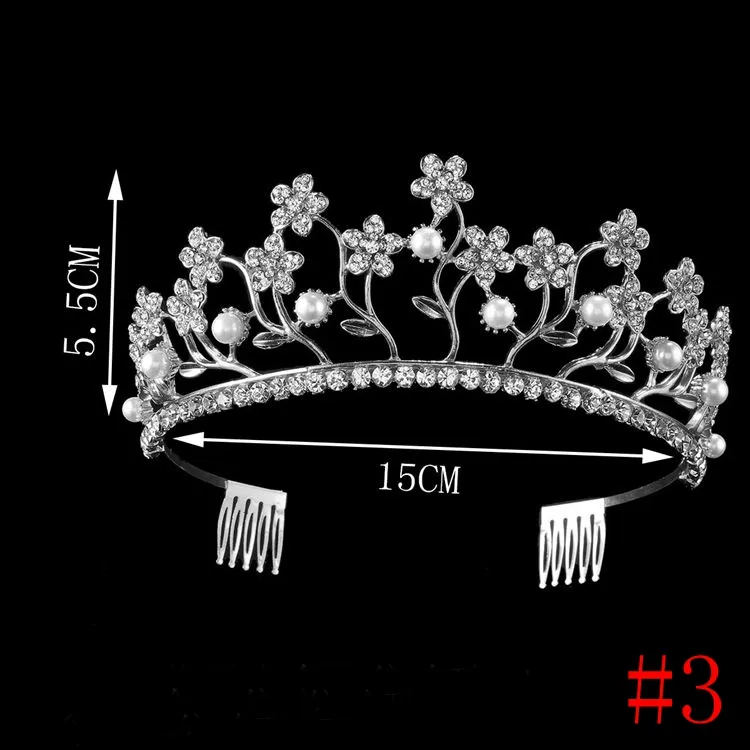 Sorbern Moda Copricapo con strass Corona Rami d'argento Cristalli Tiara Nuovo arrivo Fascia capelli da sposa Accessori capelli Gioielli da sposa