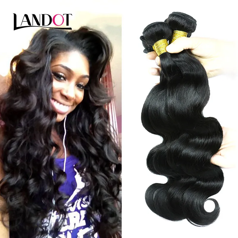 Braziliaanse Human Hair Weave Bundels Onverwerkte Peruaanse Maleisische Indiase Cambodjaanse Maagd Haar Body Wave Golvend 3/4Pc lot Mink Hair Extensions