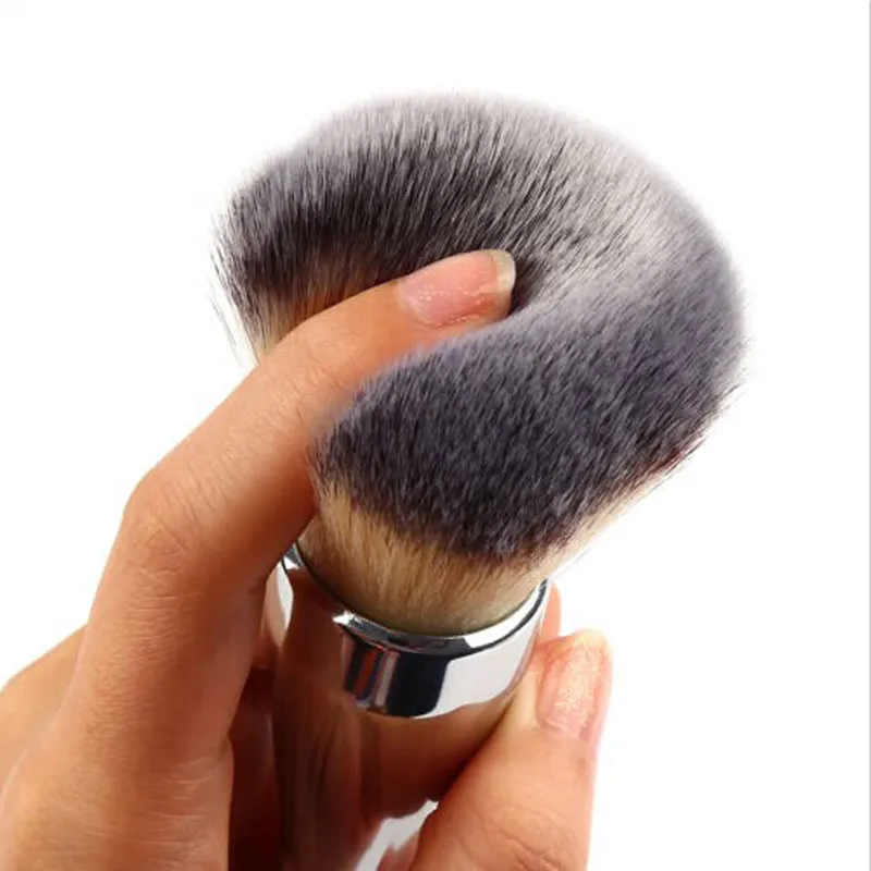 Very Big Beauty Powder Brush Blush Foundation Round Make Up Tool Large Cosmetics Aluminum Brushes Soft Face Makeup2103949