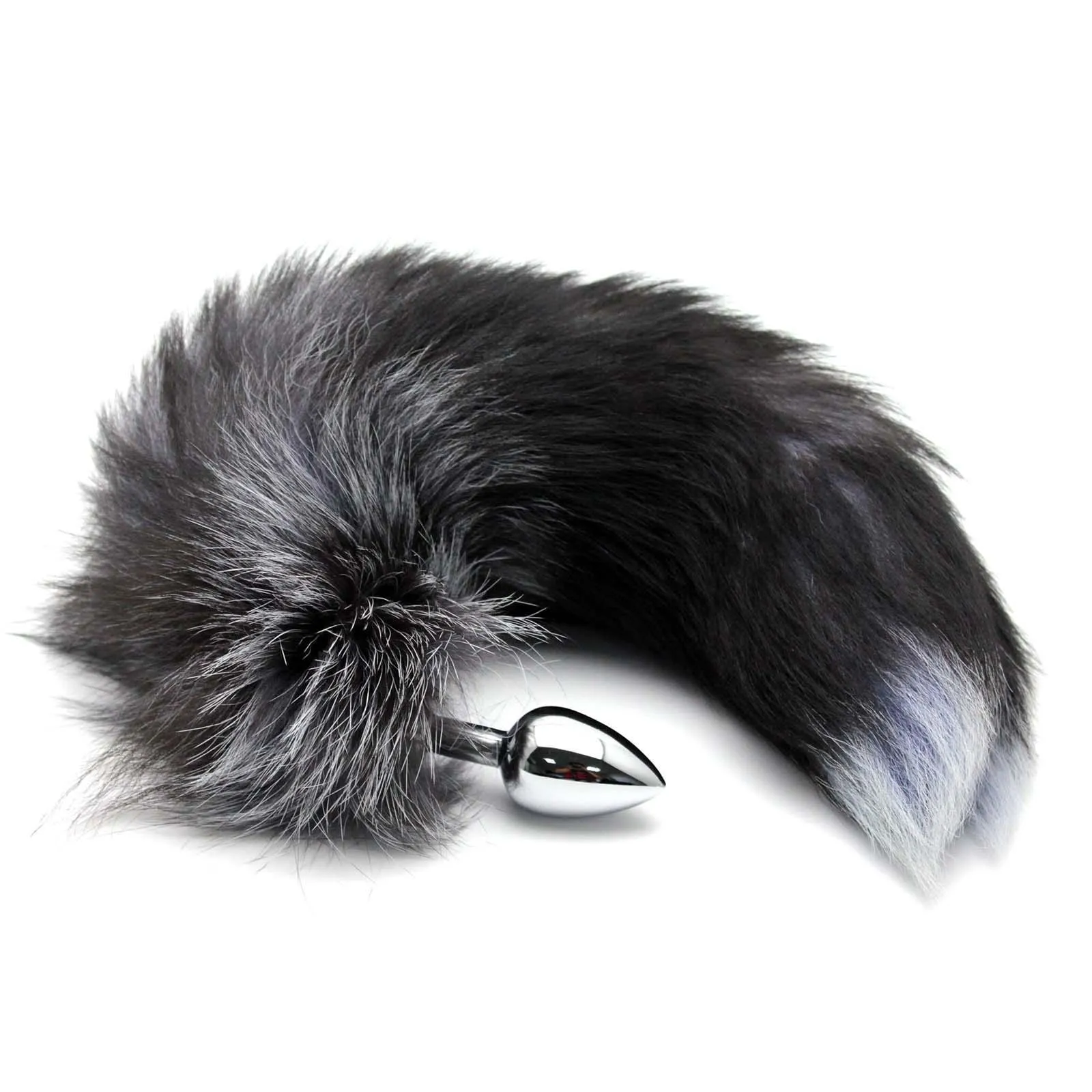 Black Faux Fox Tail для взрослых игрушек для анального вставки Anal Plug Spopper Butt Toy Sex Product #R21