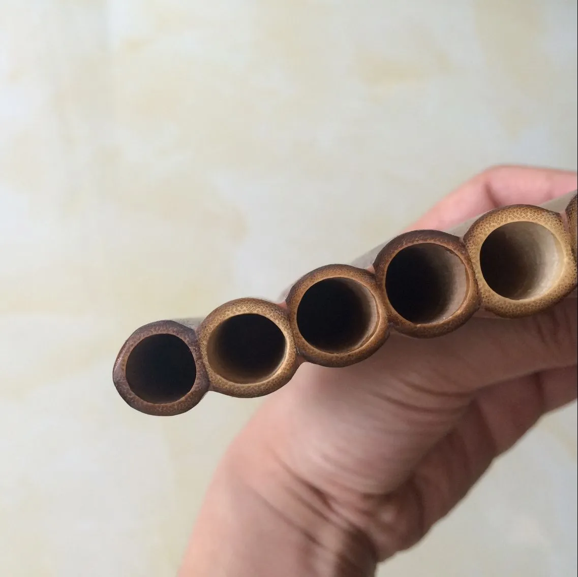 Flauto Di Pan In Bambù Naturale 15 Tubi - Chiave Di G, Strumento Folk Tradizionale - Foto 4