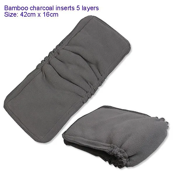 5 Layers Bamboo Charcoal Cotton cloth diapers Inserts Nappy changing mat Baby Diapers Reusable diaper changing pad