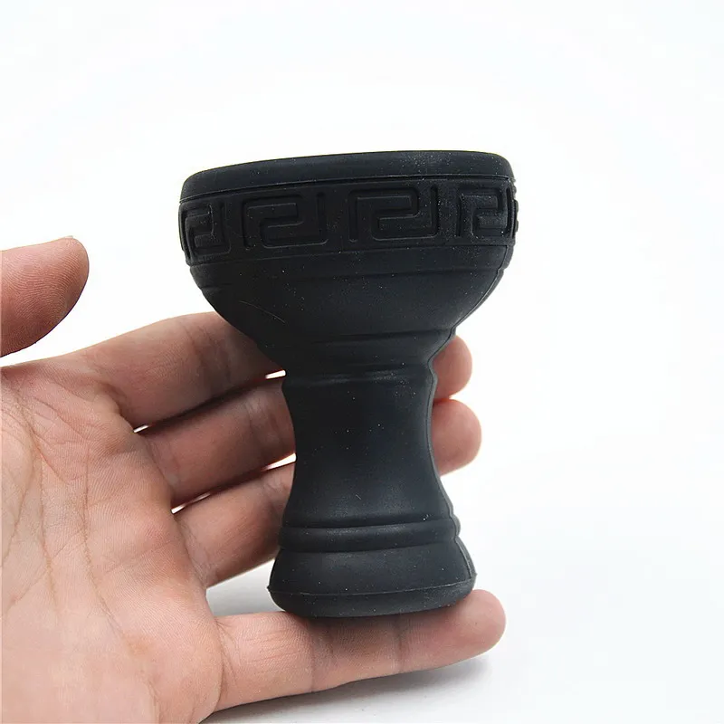 Bols à narguilé en Silicone, support à charbon de tabac, Shisha, résistant à la chaleur, bol en Silicone coloré de haute qualité avec filtre métallique Y007034561