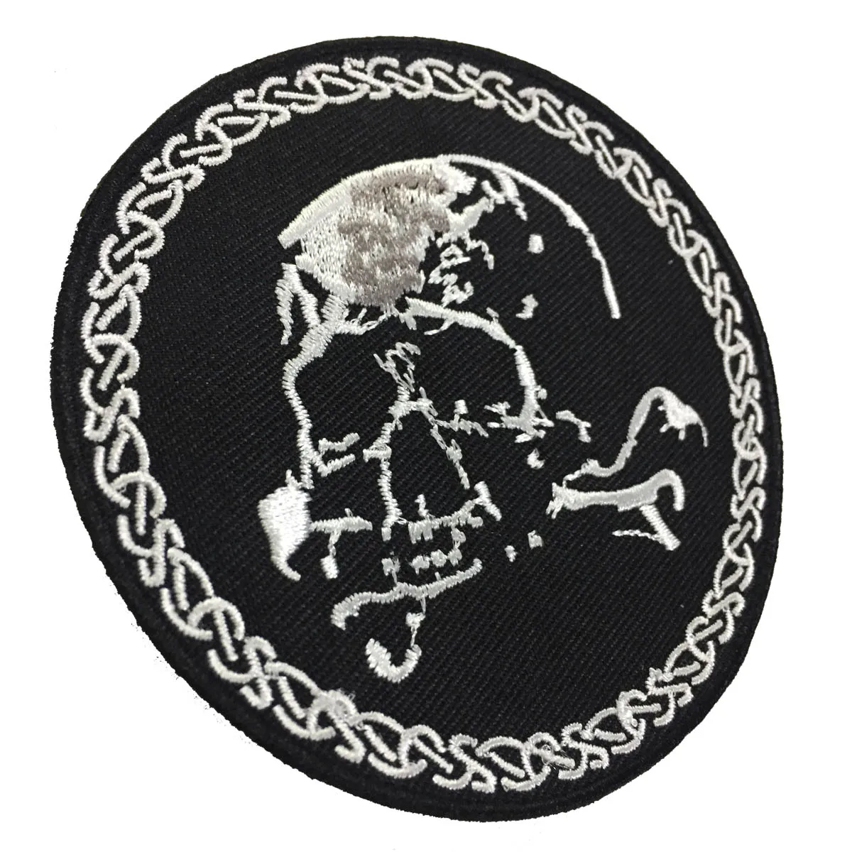Skull Bones Crossbones Embroidery Patch Motorcycle Biker Club MC