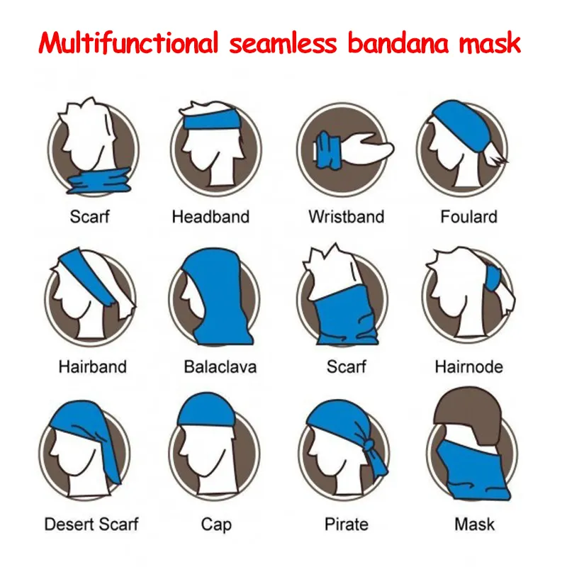 DHL 25*50cm Halloween Skeleton Accessories Fashion Seamless Wear The