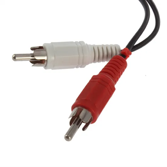 Utile blindé 3,5 mm F 1/8 stéréo femelle Mini Jack vers 2 mâle RCA 2RCA adaptateur M stéréo Audio Y adaptateur câble AV