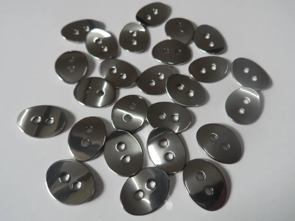 Neue Großhandel 100 Stück Silber 2 Löcher Blatt ovale Charms Verbinder Edelstahl Mode Abstandshalter Schmuck finden Komponenten im Angebot