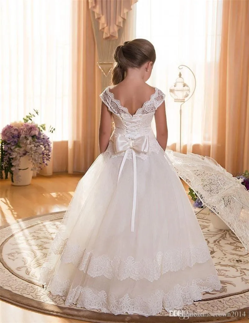 white christmas dresses Carina Classic Spanish First Communion Dress main image 1