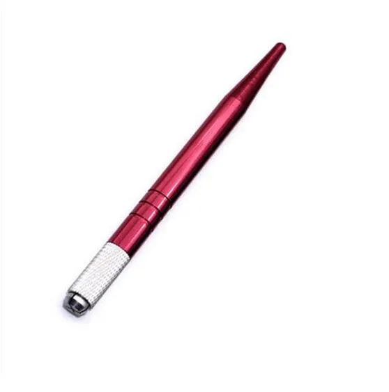 DHL Silber Marke Legierung Professionelle Permanent Make-Up Manuelle Stift 3D Augenbraue Stickerei Handgemachte Tattoo MicroBlading Stift