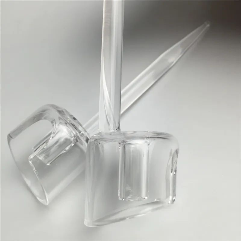 Tamponnage en glucides en quartz avec un clou de quartz de 2 mm d'épaisseur pour un banger en verre et une poignée de 2,75 pouces