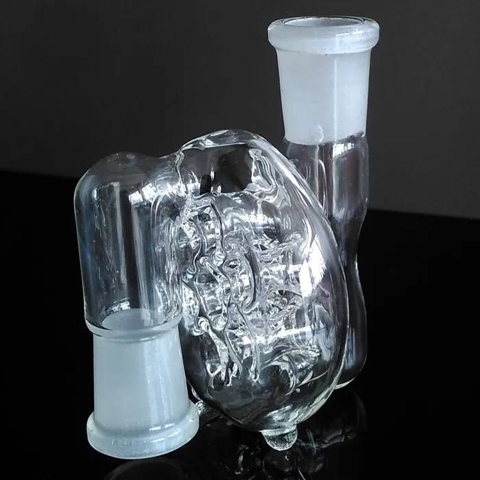 10 stilar 6cm glas bongs mini askfångare 14,4 mm till 18,8 mm glas bong perkolator 18mm till 14mm kvinnlig man för val