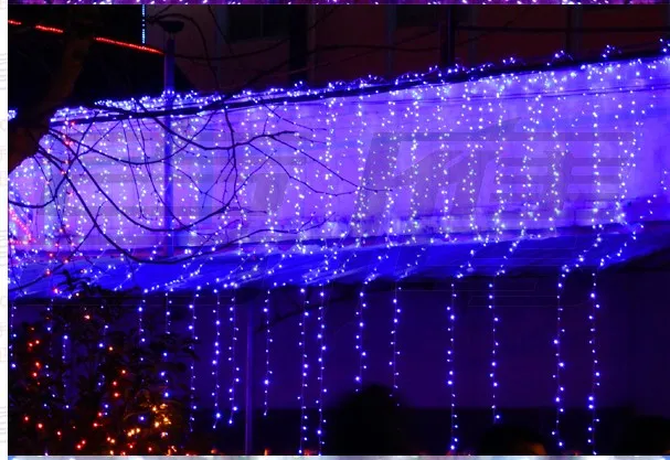 4M * 4M 512 светодиодных фонарей для штор, мигающие гирлянды, водонепроницаемые уличные меблированные огни отеля для свадьбы, рождественской вечеринки