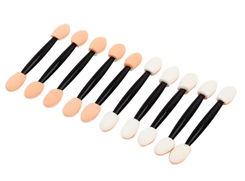 New Eyeshadow Applicator Sponge Double Ended Make Up Supplies Portable Lipliner Brushes Nail Mirror Powder Brush