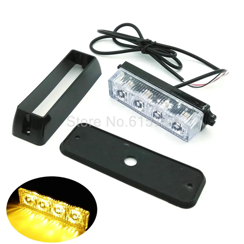 2 4 LED Auto Vrachtwagen Noodbaken Lichtbalk LED Stroboscoop motorboot gewone LED stroboscoop light171U