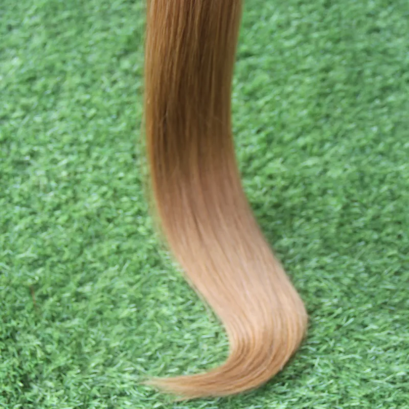 Bant Yapıştırıcı Uygulayın Cilt Atkı Saç Ombre Bant İnsan Saç Uzantıları 40 Parça 100g Yapıştırıcı Bant Saç Cilt Atkı # 1bT # 27 İki Ton Renk