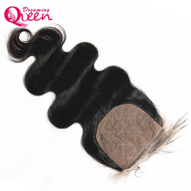 Body Wave onbewerkte 100% India Human Hair Extensions 3 bundels met zijdebasis Lace Sluiting Natural Hairline1912397