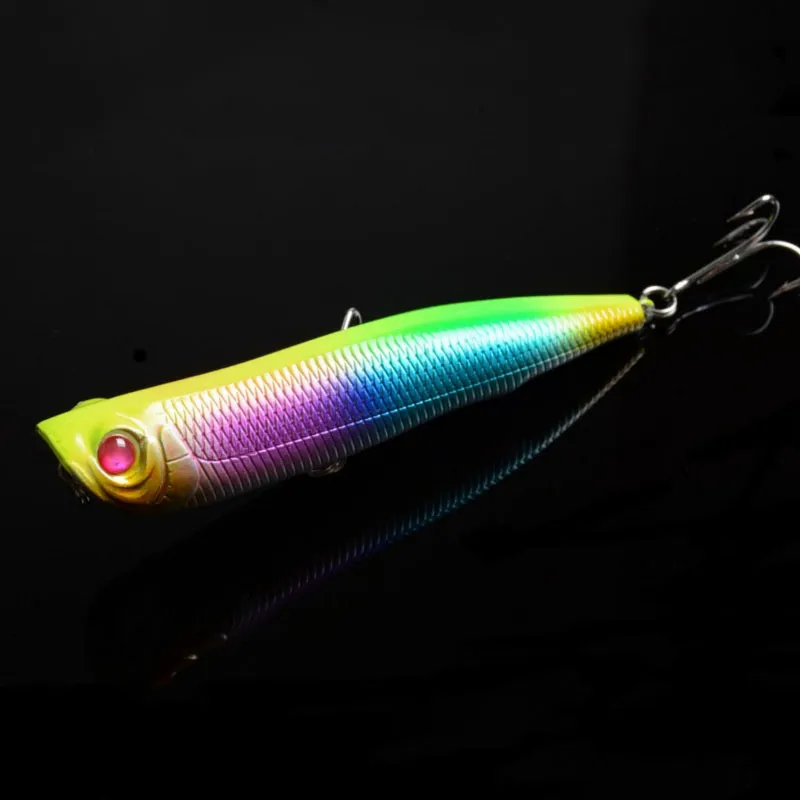 6 Cor isca De Pesca iscas de pesca Floatin Popper Poper Isca Ganchos Isca Crankbait equipamento de pesca 15.7g 10.5 cm / 4.1 ...