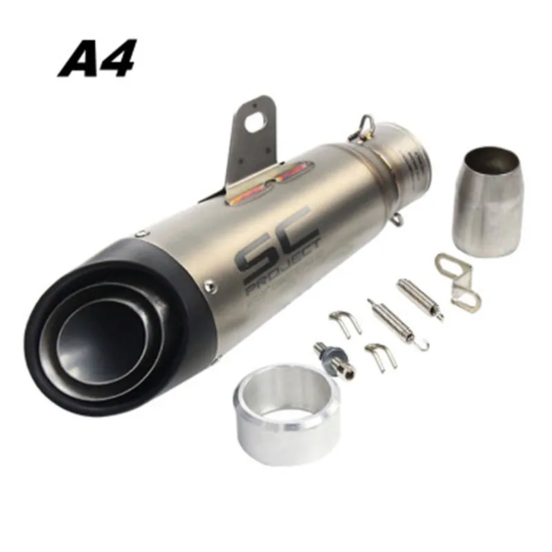 Laser Marking Motorcycle SC Exhaust Pipe Modified Exhaust Scooter MOTO Exhaust For HONDA CBR500F CBR 500F CB500F NC700 CB600236j