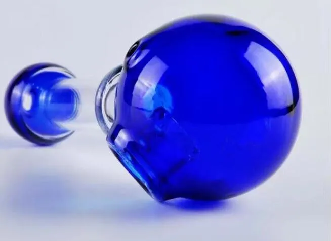 Tête de bulle de forme ronde bicolore, bangs en verre en gros, pipe à eau en verre, narguilé, accessoires pour fumeurs,