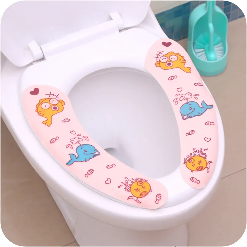 Cuttable Sticky Toilet Seat Cover For Bathroom Products Soft Velet