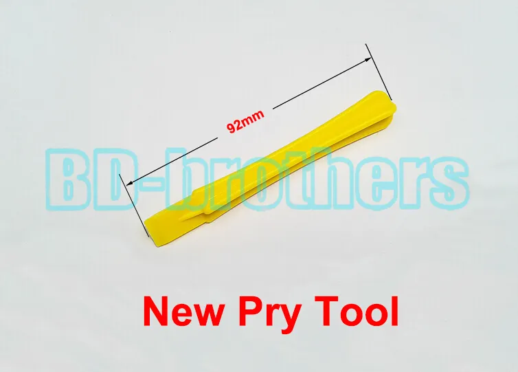 Outil de levier jaune en plastique à tête plate droite croix outils de levier outils d'ouverture de pied de biche Spudger pour la réparation de téléphone portable ouvert 3000 pcs/lot