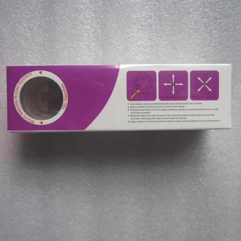 Derma Roller 180 Nålar Mezo Roller Micro Needling Skin Roller Dermaroller