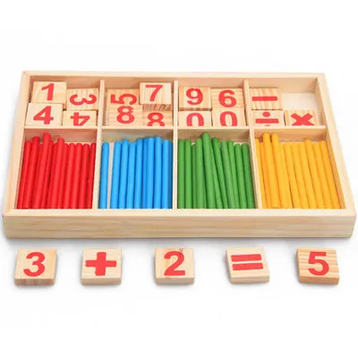 Детская разведка игрушка деревянная палка математика ранняя образовательная игрушка детей раннее обучение игрушечные оптом дети подарок