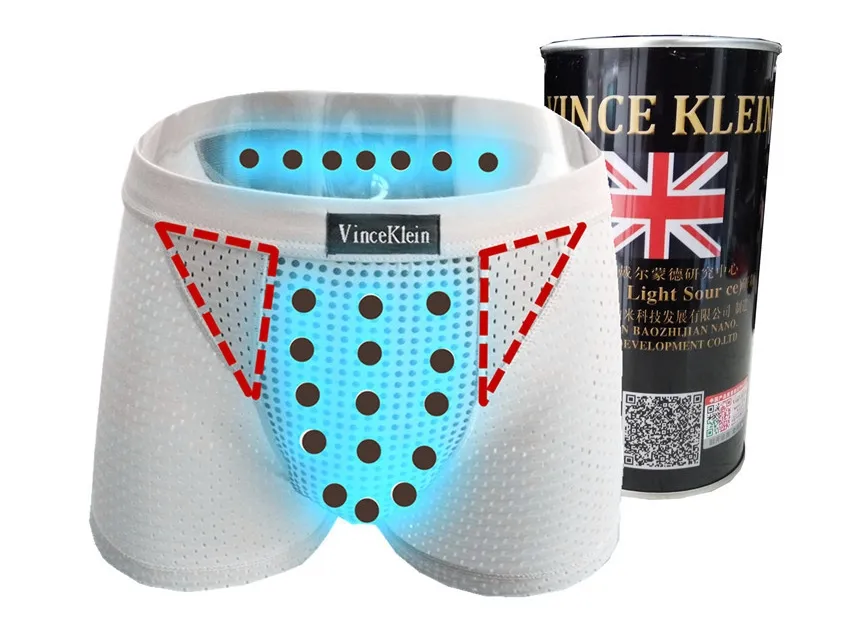 Britain who pants authentic gold canned ninth hollow out mesh underwear men of magnetic therapy and health protection of ice silk boxer brie