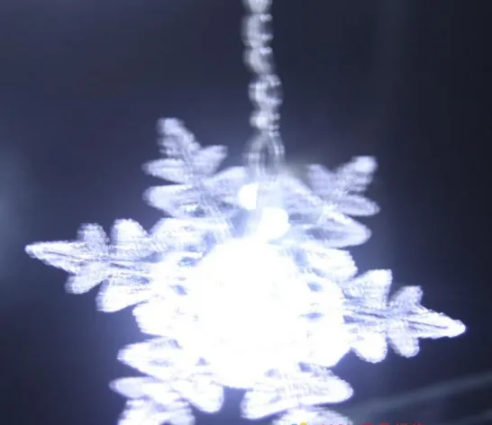Noel Ağacı Kar Tanesi Dekorasyon 3.5 M * 0.65 M 100led Fener Fener Perde Işık Su Geçirmez Açık Düzenleme Buz Şerit Işık