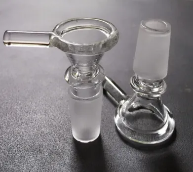 2016 Nowy Szkło Palenie Miska Szklana Miska Z 14mm 18mm Męski Joint Joint Clear Suche Herb do szklanych bongs z uchwytem