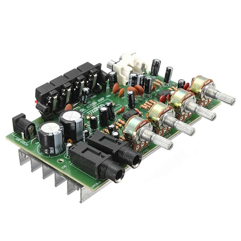 Freeshipping Elektroniczna płytka drukowana 12V 60W Hi Fi Stereo Cyfrowy Audio Wzmacniacz Wzmacniacz Volume Tone Control Control Kit 9cm x 13cm