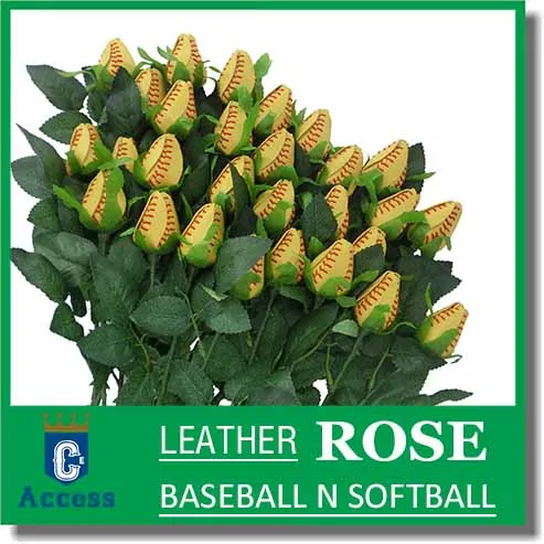 Softball Roses made from real softballs! Softball- roses- bouquet