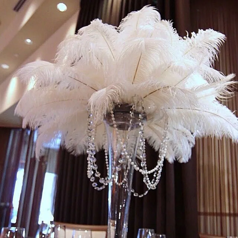 lot 626 tum Ostrich Feather White Plume Wedding Party Table Centerpiece Desktop Decoration Plysch Chile Decor4429218