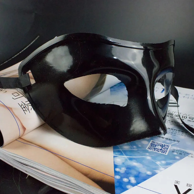 Máscara de lujo para hombre Fiesta veneciana Máscara de mascarada Gladiador romano Máscaras de Halloween Mardi Gras Media mascarilla Opcional Multicolor HH7-136