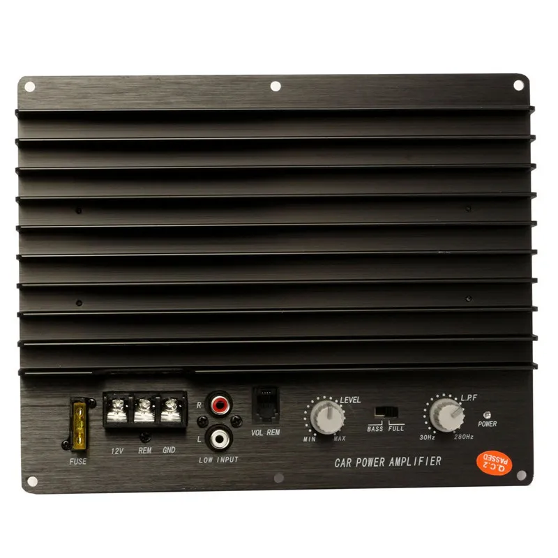 Amplificador de alta potencia de audio de coche de 12 V 300 W, tablero de  amplificador de potencia de automóvil, placa de woofer de graves de coche