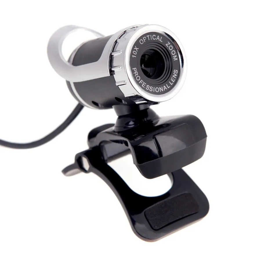 Webcam USB 360 gradi USB 480P HD Fotocamera Web Cam Clip-on Digital Video Webcamera con microfono MIC computer PC portatile