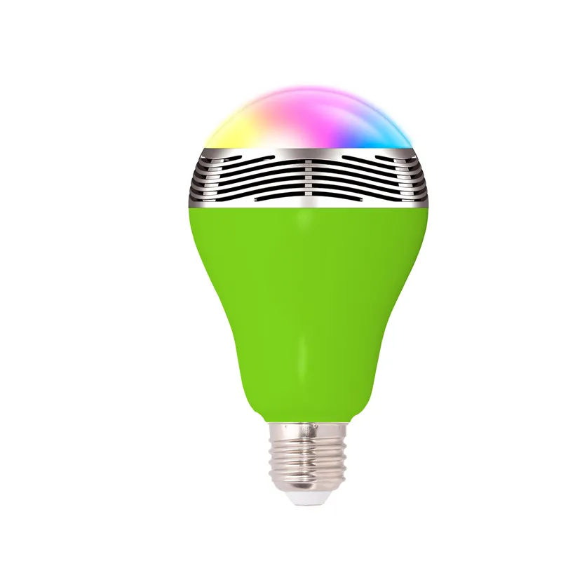 Trådlös Bluetooth 3W E27 LED-lampor Speaker Smart Bulb RGB Musik Spela Lighting App Control CE SAA C-Tick