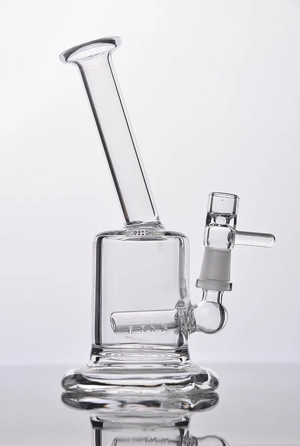 Nouvelle poignée en verre clair bong Mini barboteur verre cendrier en ligne percolateur tuyau d'eau avec 10mm livraison gratuite