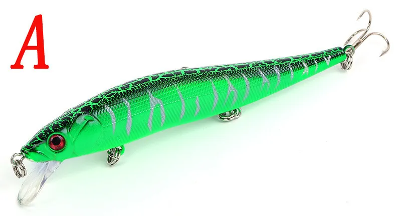 Underwater Channeling Movie Kunststof Plastic Vissen Lokjes 12 cm 14G Shen Zwemdiepte 0.8-2.4m Minnow Laser Aas