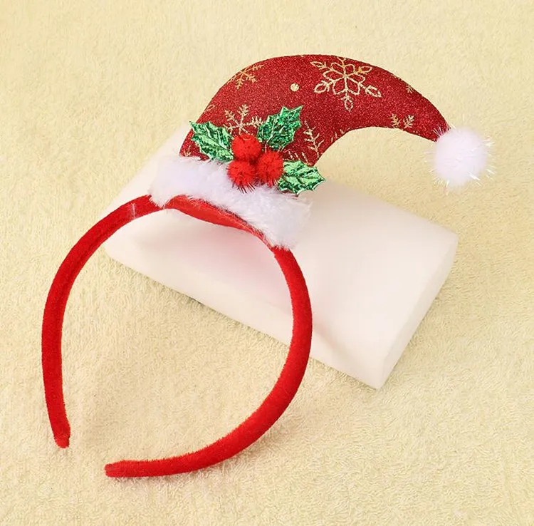 Neuankömmling Kinder/Erwachsene Haarschmuck Stirnband Mützen Weihnachtsmann Schneemann Stäbchen Rot Weihnachtsgeschenke für Kinder Mädchen Jungen