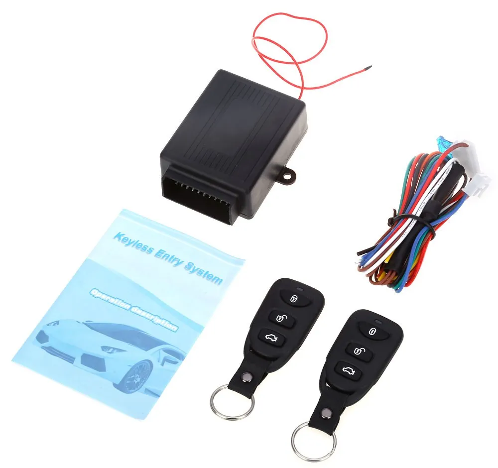 433.92MHz Universal Electric avec Air Lock Car Auto Vehicle Remote Central Kit Door Lock Unlock Window Up Keyless Entry System