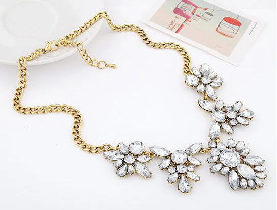 lot قلادة جديدة للوصول المعدني قلادة راينستون Big Girls Wonmens Bubblegum Necklace 39196735631