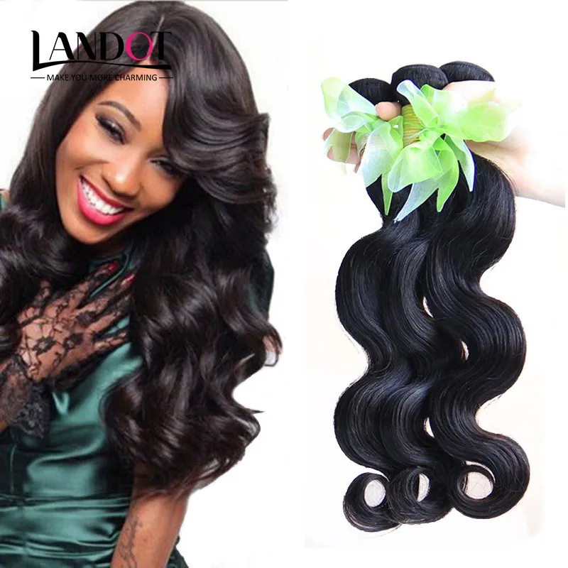 Malaysiska Body Wave Virgin Hair Weaves 3/4/5 buntar obearbetade 6a indiska kambodjanska peruanska brasilianska mänskliga hår naturliga svarta förlängningar