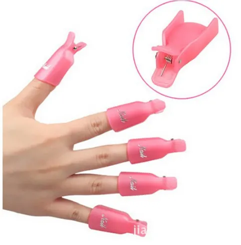 Fashion Set Plastic Nail Art Soak Off Cap Clip UV Gel Polish Remover Wrap Tool3760298