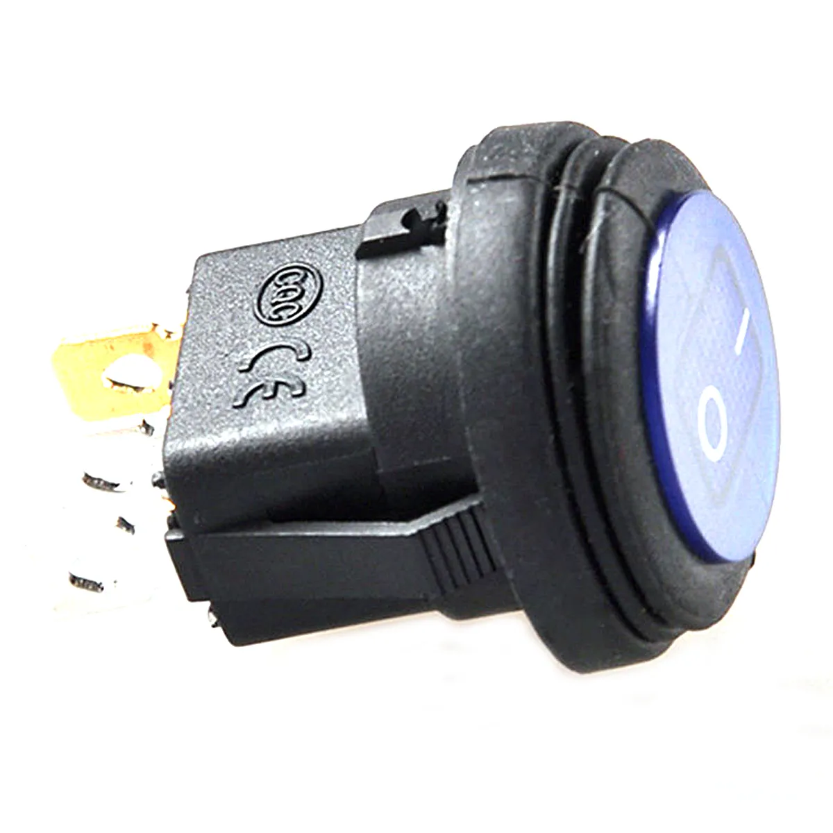 LED Round12V 3-Pin On/Off Interruttore a bilanciere Impermeabile Auto Barca B00430