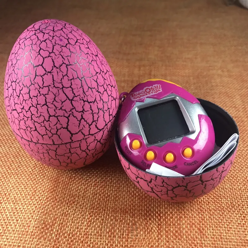 Creativo più nuovo divertente Tamagotchi animali domestici giocattoli forma di pinguino giocattoli elettronici colorati Tamagochi con bicchiere a forma di uovo confezione regalo di Natale