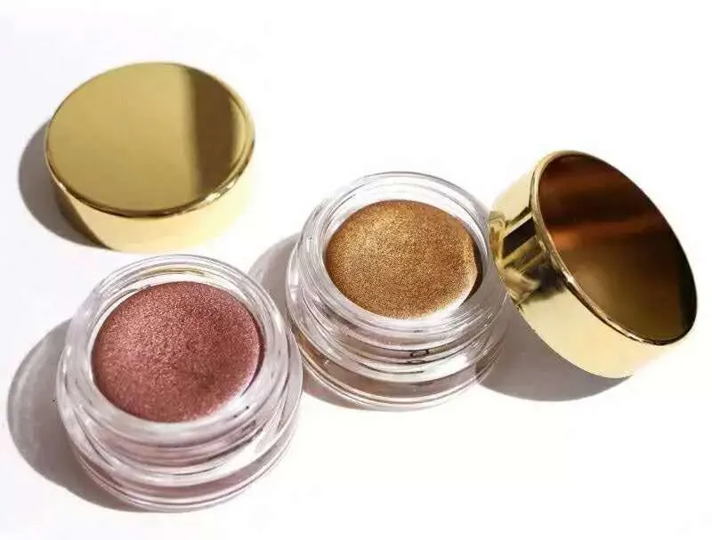 Verjaardagseditie creme oogschaduw rosé goud koper metallic glinsterende romige gepigmenteerde enkele oogschaduw gel make-up