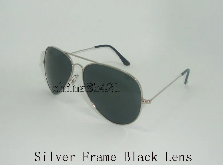 Designer Classic Pilot Solglasögon Men039S Women039S Sun Glasses Eyewear Gold Fram Black Lens 58mm Come with Box och Case2663755