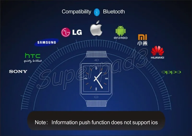 안드로이드 iOS 스마트 폰용 Bluetooth 스마트 시계 전화 DZ09 SIM TF 카메라 좌석 알림 패스 미터 안티 올 로스트 TPU 팔찌 S9633862